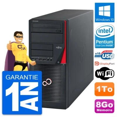 Pc Tour Fujitsu Celsius W530 Mt Pentium G3220 Ram 8Go Disco 1To Windows 10 Wifi - Immagine 1 di 4