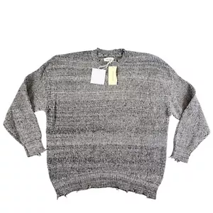 Pistola Evereve NEU Eve distressed Rundhalsausschnitt Pullover Lg Oversize Boho UVP 138 $ - Bild 1 von 11