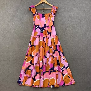 Mister Zimi Dress Womens 10 Multicolour Floral Tulip Sleeveless Midi Shift 23722 - Picture 1 of 10