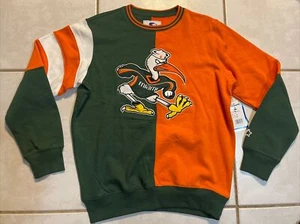 NWT STARTER G-III Miami Hurricanes Crewneck Sweater Men's Medium - Picture 1 of 15