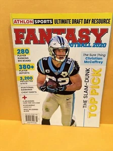 2020 ATHLON SPORTS FANTASY FOOTBALL NEWSTAND MAGAZINE CHRISTIAN MCCAFFREY NFL - Imagen 1 de 2