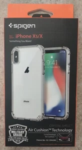 Spigen Air Cushion Tech CRYSTAL SHELL for Apple iPhone Xs/X Clear Crystal Case - Picture 1 of 2