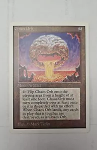 Mtg Chaos Orb Unlimited ORIGINAL Magic The Gathering NM 9/10 Littel Misprint - Imagen 1 de 4