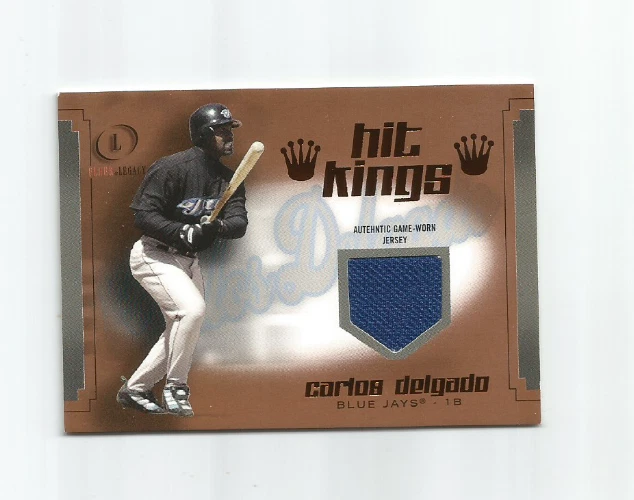 CARLOS DELGADO (Toronto Blue Jays) 2004 FLEER LEGACY HIT KINGS RELIC CARD #HK/CD - Image 1 of 1