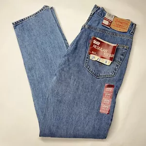Nuovi jeans Levis vecchi stock da uomo 34X36 505 vestibilità regolare denim blu Y2K vintage 2004 - Foto 1 di 20
