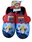 Boys Fireman Sam Slippers Kids Easy Fasten Slipper House Shoes