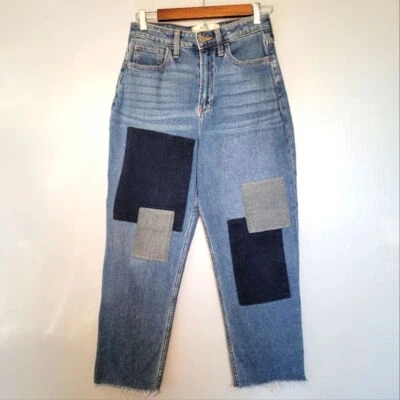 Pantalones de mezclilla rectos vintage de tiro ultra alto con curvas Hollister para mujer talla 27 Foto 1 de 4
