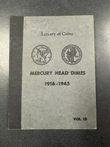 Album Liberty Of Coins Mercury Head Dimes Vol 10 Mancano 23 Monete Con Duplicati - Foto 1 di 14