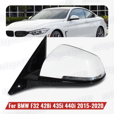 For BMW F32 428i 435i 440i 2015 2016-2020 White Heated Power Mirror 5-Pin Left - Imagem 1 de 4