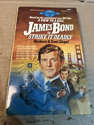 Strike It Deadly  ***VGC 1st EDITION!!*** James Bond Find Your Fate Gamebook 12 - Image 1 of 4
