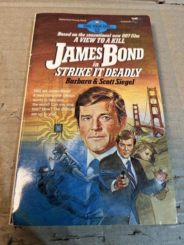 Strike It Deadly  ***VGC 1st EDITION!!*** James Bond Find Your Fate Gamebook 12 - Image 1 of 4