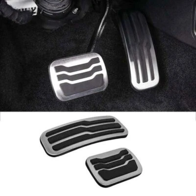 Cubierta de pedal acelerador de pedal de freno para Ford Explorer 2011-2019 aluminio plateado Foto 1 de 4