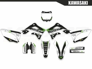 Kawasaki KXF 450 2013 2014 2015 Graphics Kit Premium Decals Stickers Design - Picture 1 of 2