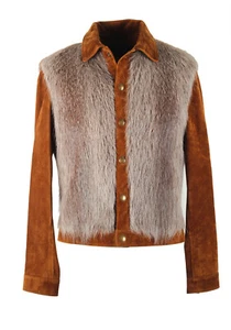 TOM FORD Brown Cashmere Suede Pony Fur Jacket Size 48 / 38R U.S. Outerwear Ja... - Picture 1 of 7