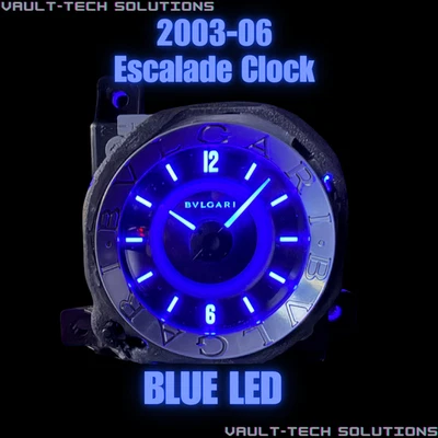 СИНИЙ 2003 - 2006 Cadillac Escalade центральная консоль верхний ободок Bvlgari часы OEM - Изображение 1 из 4