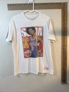 Camicia Allen Iverson Slam Magazine Mitchell & Ness uomo L Philadelphia 76ers * - Foto 1 di 7
