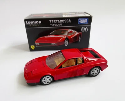 Coche diecast Tomica Premium 06 Ferrari Testarossa rojo 1:61 Foto 1 de 4