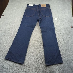 Vintage einfache Taschen Jeans Herren 30x29 blau Bootcut Bein Raw JC Penney alle Baumwolle - Bild 1 von 22