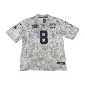 NWD Jackson #8 White Camo Salute To Service Military Green Bay Packers - Picture 1 of 13