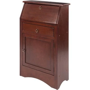 Winsome 94339 Regalia Anitque Walnut Secretary Desk - Picture 1 of 6
