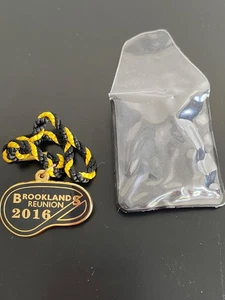 Brooklands Reunion Members badge 2016 BARC motor sport swing badge - Picture 1 of 4