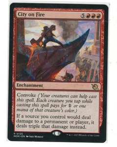 MTG City On Fire March of The Machine Magic The Gathering TCG - Picture 1 of 1