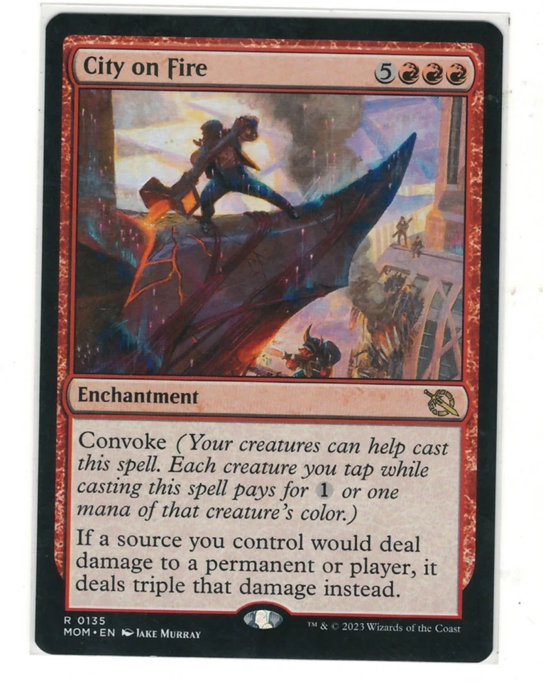 MTG City On Fire March of The Machine Magic The Gathering TCG - Image 1 of 1