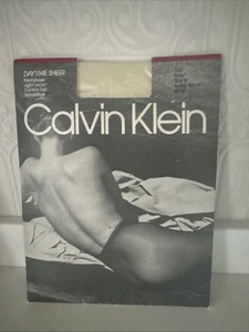 NOS 1990 Calvin Klein Daytime Sheer Pantyhose Style 720 Size B Ivory VINTAGE - Bild 1 von 5