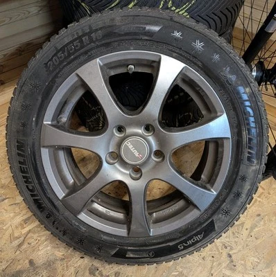 Satz 4 Stk. Komplettrad Autec 16 Zoll Alufelgen,  5 Loch, mit Michelin Alpin 5 - Bild 1 von 4