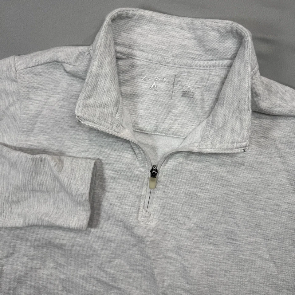 Pullover de golf antiguo Gambito cremallera cuarto polar para hombre L blanco Foto 1 de 4