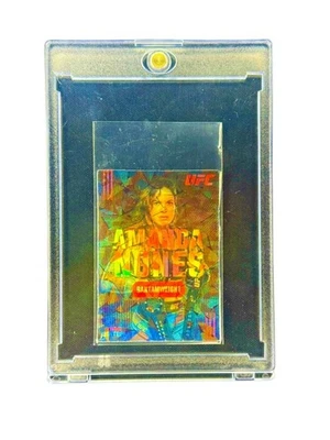 Tarjeta de inversión Amanda Nunes RARA MINI REFRACTOR DE HIELO SP - UFC PESO GALLO Foto 1 de 3