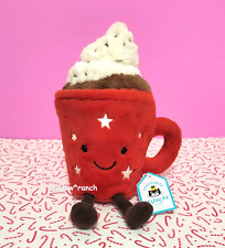 Jellycat AMUSEABLE HOT CHOCOLATE Soft Plush Toy CUTE Fun Xmas Holiday Cocoa NWT