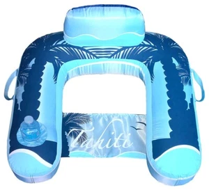 GEBRAUCHT OPEN BOX Blue Wave Drift + Escape USeat aufblasbare Liege blau - Bild 1 von 3