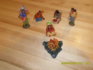 Vintage Elastolin, Germany group of six figures, last of a collection - Picture 1 of 6