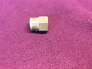 Original GM Rochester Quadrajet Carburetor Fuel Inlet Fitting 1” Nut - Picture 1 of 3