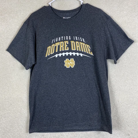 Notre Dame Fighting Irish Medium M T Shirt Champion NCAA Adult Medium Shirt Cover