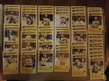 1989-90 BUFFALO SABRES BLUE SHIELD NHL HOCKEY POSTCARD LOT OF 49