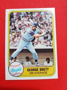 1981 Fleer George Brett # 655 Kansas City Royals Baseball Card