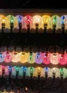 Vtg New Christmas Lights 100 Starburst Tulip Flower Petal Reflectors NOS - Picture 1 of 18