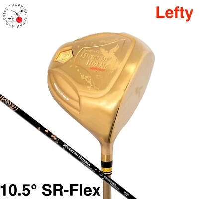 Mutsumi Honma Golf Lefty MH488 MAX Gold Driver Phoenix 10.5° LH Graphite SR-Flex - Image 1 of 4