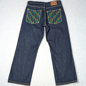 Coogi Baggy Jeans Herren Größe 36 x 31,5 bestickt Spruch Logo Skater Hip Hop - Bild 1 von 13