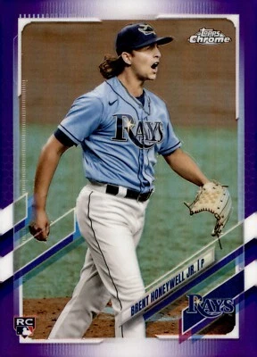 2021 Topps Chrome Update Purple Refractor  Brent Honeywell Jr. #USC59 - Image 1 of 2