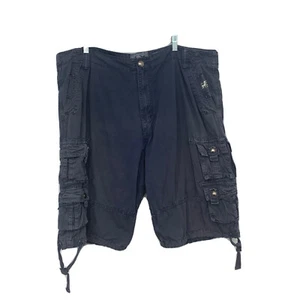 37 Inc Cargoshorts Herren 40 blau Utility Druckknopftaschen 100 % Baumwolle Arbeit 12 Zoll - Bild 1 von 13