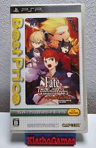 Fate Unlimited Codes portable SONY PSP NTSC-J EMBALLAGE D'ORIGINE + annexe D648