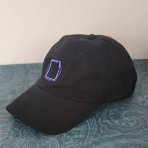 Intel Black Fabric Embroidered Logo Baseball Cap Hat Adjustable - Picture 1 of 7