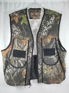 Game Winner - Mossy Oak Camouflage Men's Hunting Vest Large Zip Multi Pocket - Picture 1 of 12