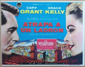 To Catch a Thief ORIGINAL Spain '56 Herald Hitchcock Cary Grant Grace Kelly art! - Picture 1 of 3