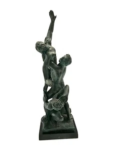 Ratto Delle Sabine Giambologna Bronze Marble Base Statue Made Italy Sculpture - Picture 1 of 6