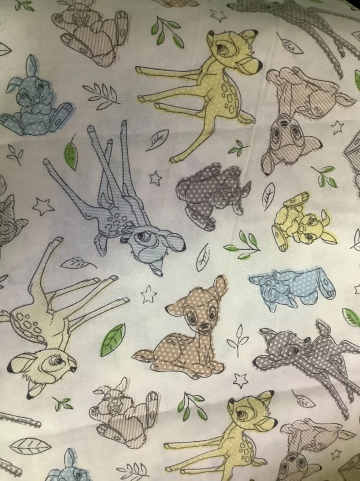 Disney Bambi and Friends 100% high quality cotton quilt fabric 1/4 yd 9?x44? - Image 1 of 1