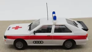 Herpa Ho 1/87 Audi Quattro Croce Rossa Medico di Emergenza Tedesco Decorato per Diorama - Foto 1 di 6